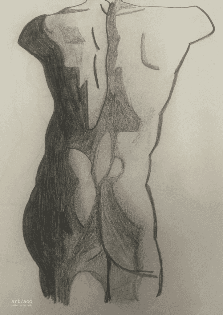 Anatomical vector geometry poster from the Letters to Morisot archive, conceptual fine art prints Kraków.