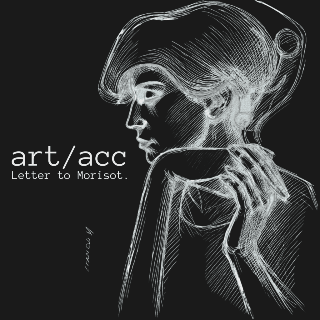 The Architecture of Silence Letter to Morisot art acc conceptual art sketch profile