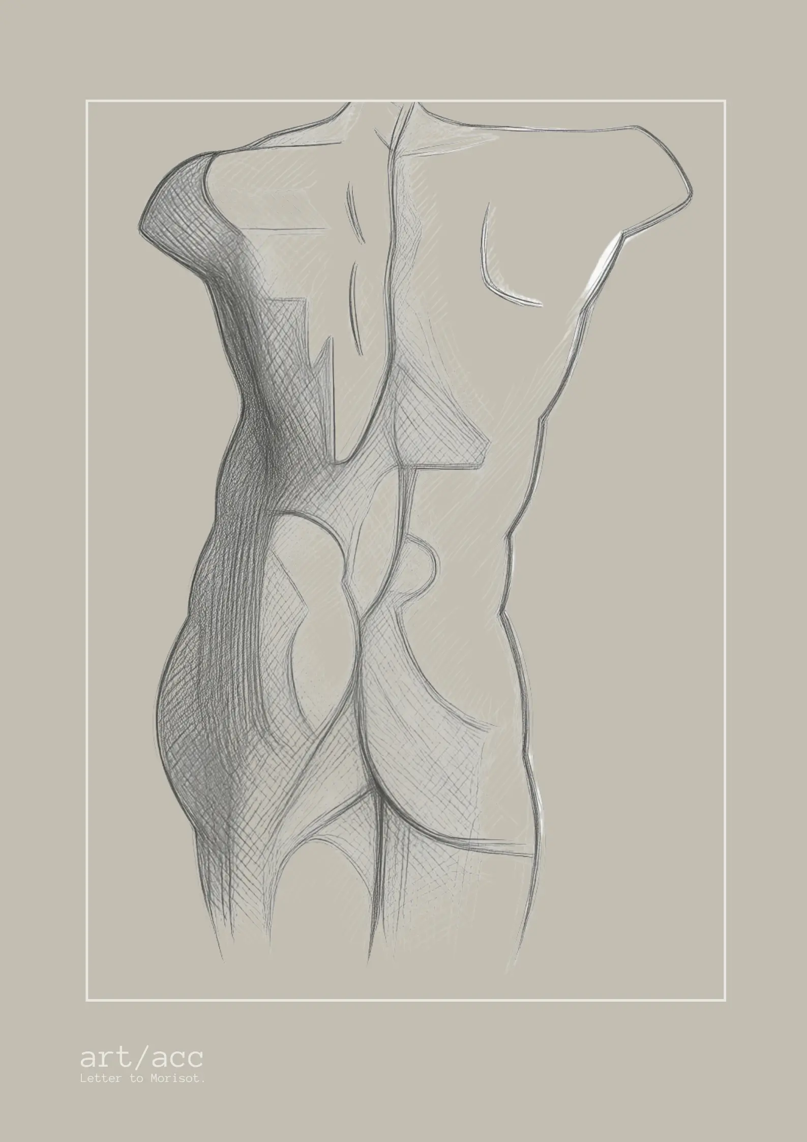 Art of Creation Fine Art Poster A2 Alabaster Edition - typography print v3
