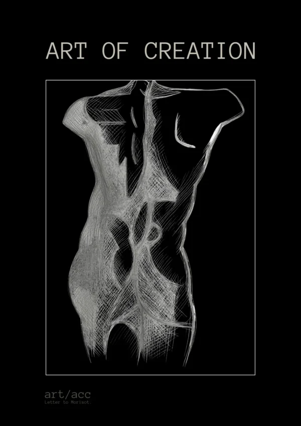 Art of Creation Fine Art Poster A2 Obsidian Edition - typography print v4