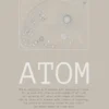 Atom - Poster A2 - v2 - Alabaster Discover the "Atom" v2 Alabaster conceptual fine art poster A2 from art/acc. Explore the collision of human biology, quantum mechanics, and raw minimalist line art.