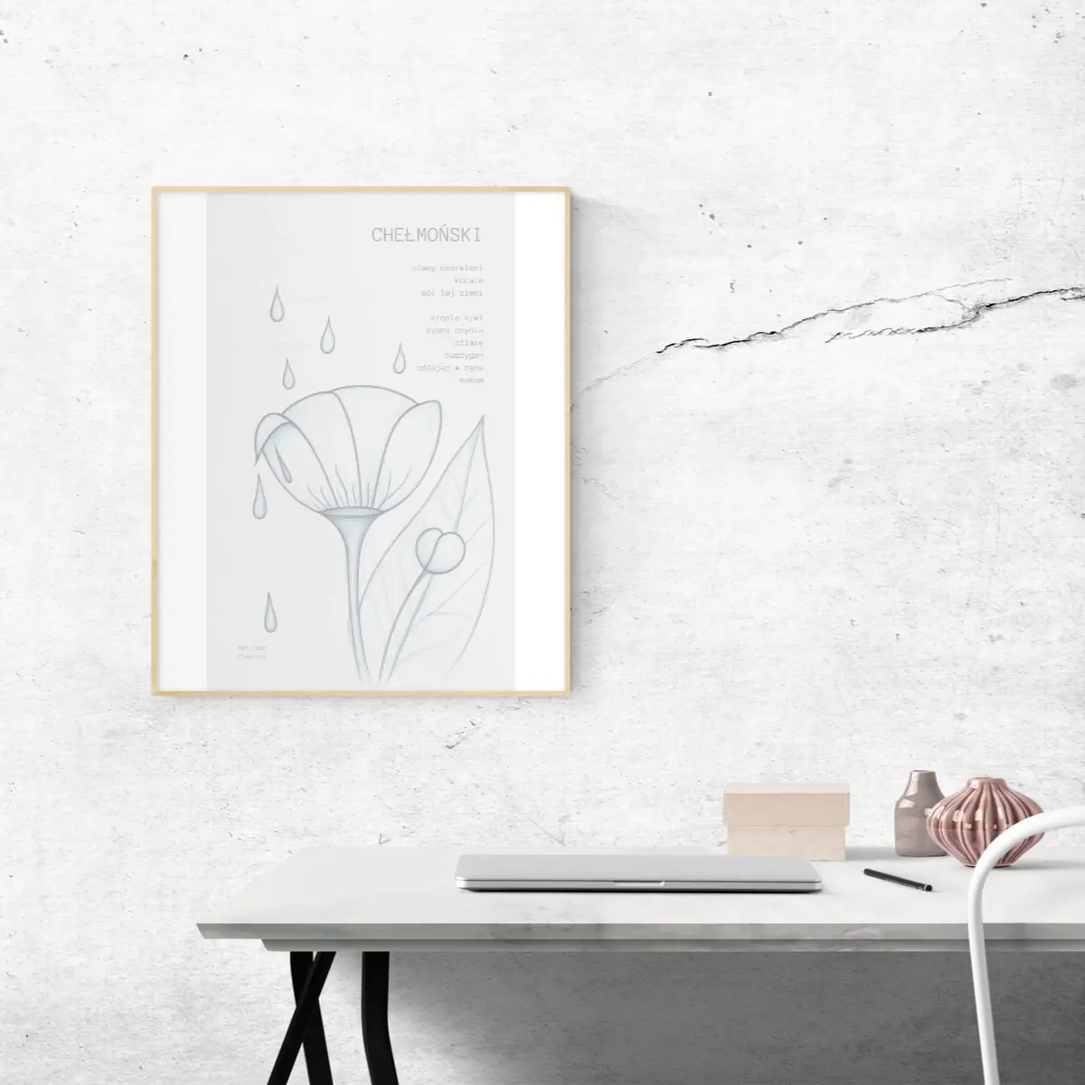 A beautifully composed, high-end interior design illustration.